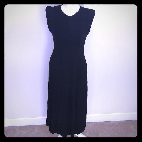 Chalk Dresses & Skirts - Black Jersey Midi Dress